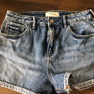 PacSun High rise denim shorts